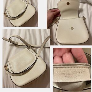 Italian leather mini crossbody bag (gently used)